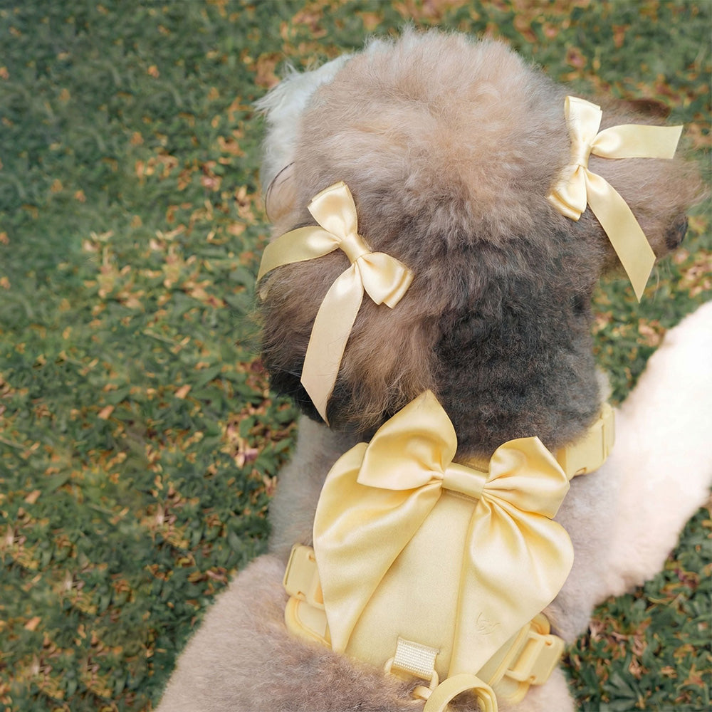 Furry Muse Petite Bow Clips Buttercream