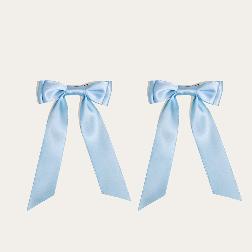 Furry Muse Petite Bow Clips Sky