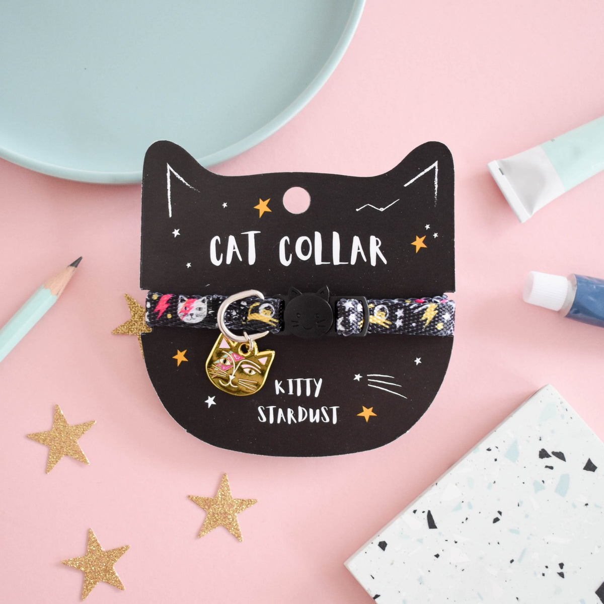 尼亚斯基猫咪星尘艺术家猫项圈