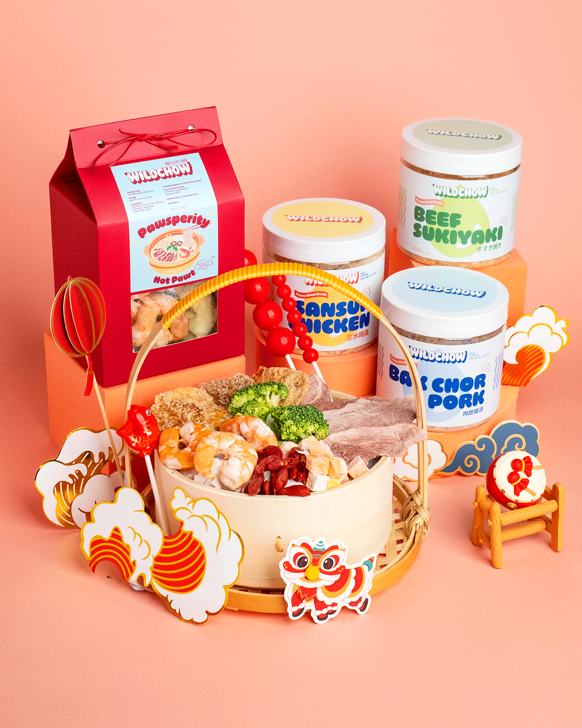 WildChow Pawsperity Hotpawt + Broth Set 